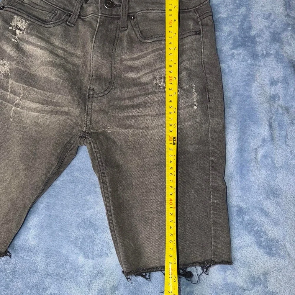 No Boundaries black & gray denim shorts men size 28